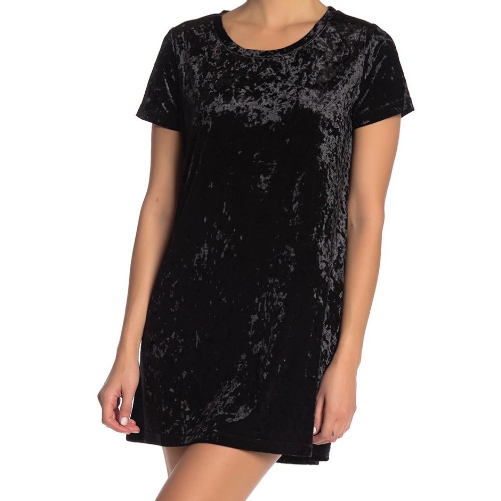 NEW ROXY Short Sleeve Velvet Dress